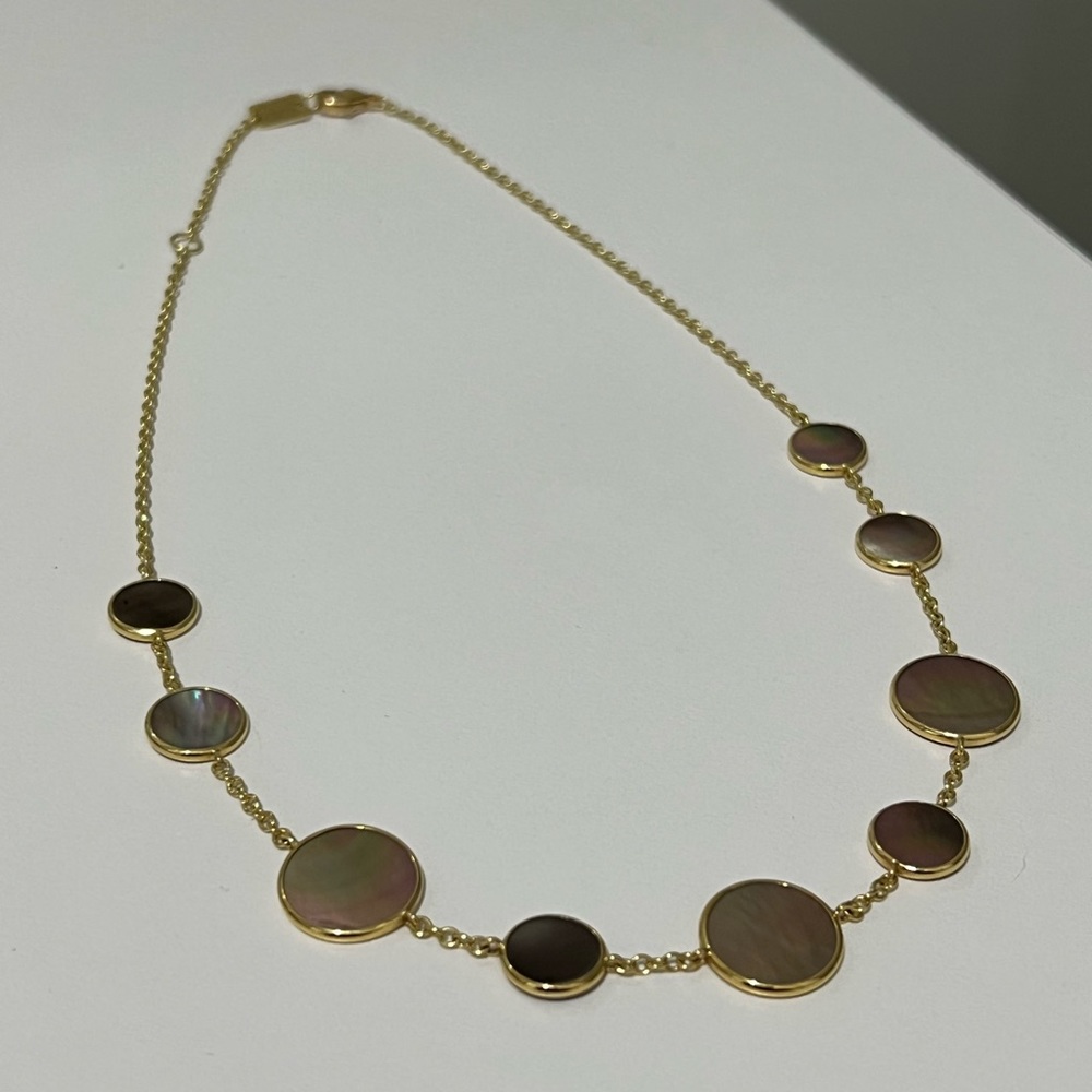 Ippolita Polished Rock Candy 18K Yellow Gold & Mother-Of-Pearl Necklace π - Picture 7 of 14